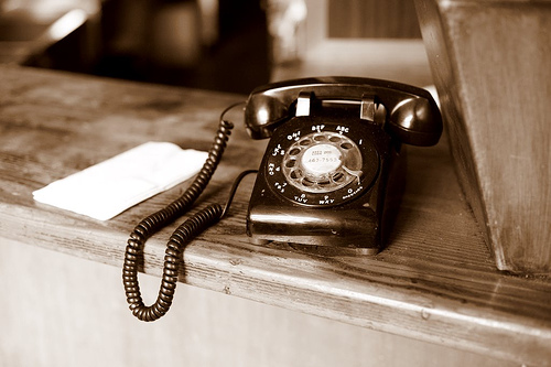Rotary phone by Clemson @Flickr
