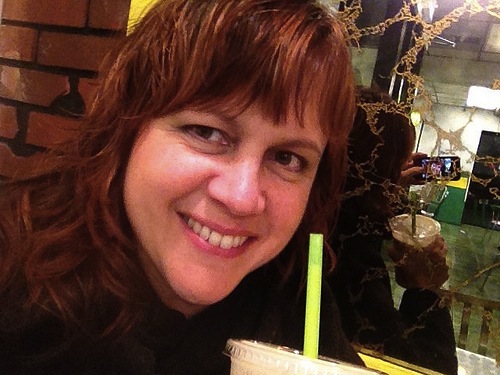 Me enjoying papaya shake