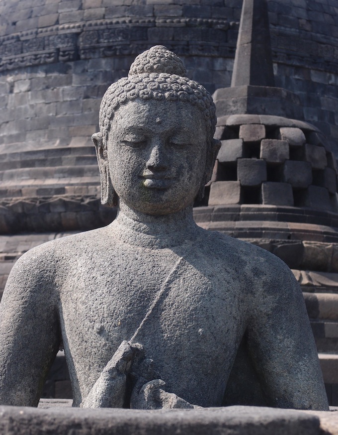 Borobudur Buddha and Stupa