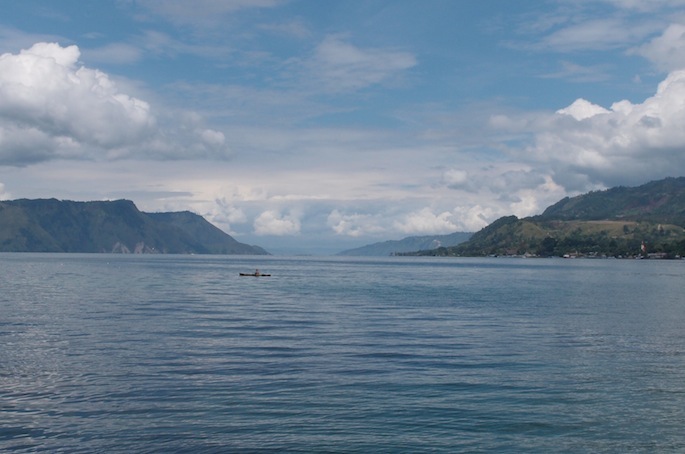 Lake Toba as seen from Samosir Island