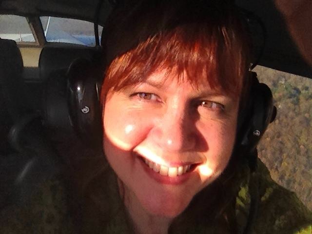 Me during flying lesson