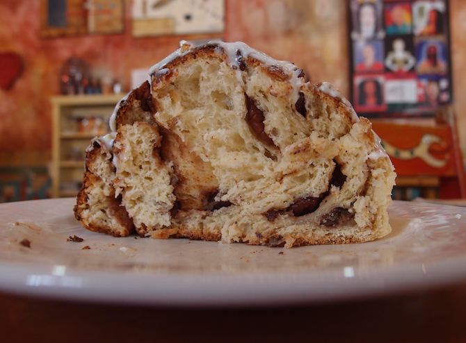 Huge cinnamon roll