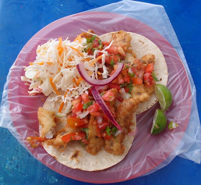 Fish tacos in Todos Santos